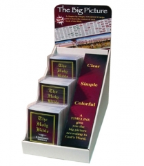 Books advertising cardboard counter top display