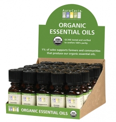 Organic Essential Oils counter top display box