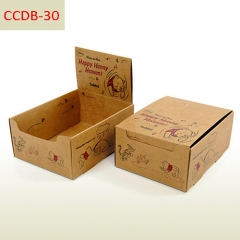 Cardboard packaging box and counter display box