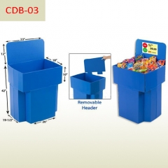 POP Snacks Supermarket Retail Display Cardboard Dump Bin