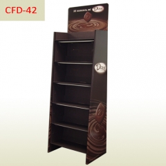 Retail heavy load cardboard floor display stand for Chocolate