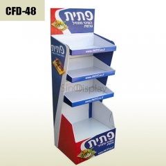 Chips and Crisp sales promotion cardboard floor display stand