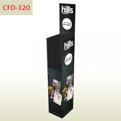 Magazine distributing cardboard display stand