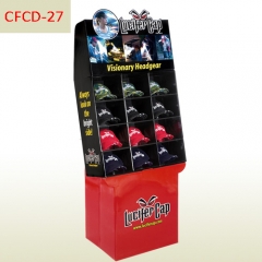 POP sun cap sales cardboard free standing display rack