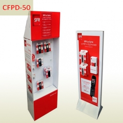 Mobile phone accessories sales promotional cardboard peg display stand