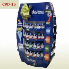 Disinfectant mouthwash supermarket sales promotion corrugated cardboard pallet display stand