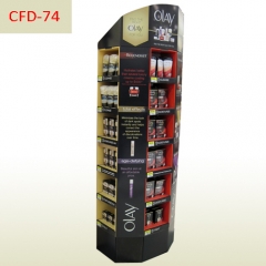 Facial cleanser retail corrugated pallet display stand