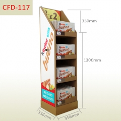 Milk biscuit supermarket cardboard floor display stand