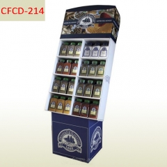 Olive oil supermarket promotional cardboard display stand