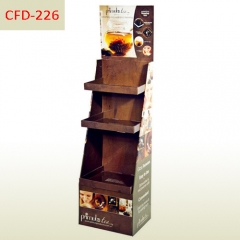 Custom printing Primula tea bag retail cardboard display stand