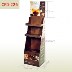 Custom printing Primula tea bag retail cardboard display stand