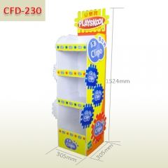 Baby's toys supermarket sales promotion cardboard floor display stand