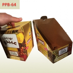 Chili sauce paper package box and counter display box