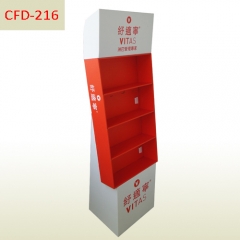 Pharmacy free standing cardboard display for medicine