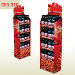 Cardboard coffee display stand for sales promotion