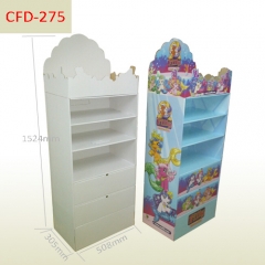 Cartoon character dolls wholesale Cardboard floor display stand