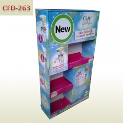 Skin cream retail Custom made Cardboard floor display stand