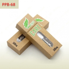 Vape Cartridge paper packaging box with clear window