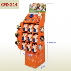 Sport Accessories Retail Cardboard Floor Display Stand