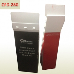 POP retail Cardboard Floor Display Stand for Greeting Cards