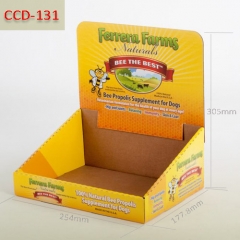 Pop retail Cardboard counter display for Bee Propolis supplement