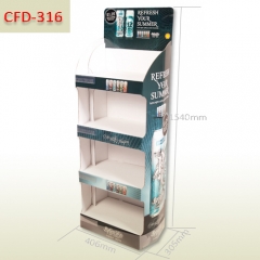 POP Shampoo retail Cardboard Floor Display Stand