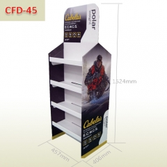 POP Gloves retail two sided cardboard display stand
