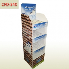 Point of sale cardboard display fsdu for vaseline