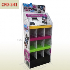 LCD player cardboard floor display stands for Remote toy cars