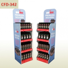 Corrugated POP floor display stands for detergent sales promotion