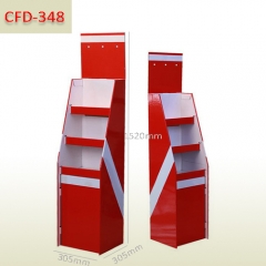 Custom Retail Store POS Cardboard Food Display Rack Carton Paper Corrugated Product POP Cardboard Floor Display Stand Shelf
