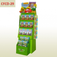 Free standing custom cardboard floor display stand for children's books