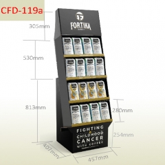 Supermarket Display Stand for Food Potato Chips Coffee Bags Chocolate Custom Retail Cardboard Floor Display Stand