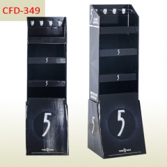 Supermarket POS Display Stand for chewing gum Wholesale POP Cardboard Floor Display Stand for Chips Coffee Bags Chocolate