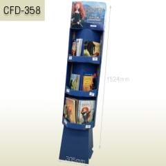 Children's books sales Promotional cardboard floor display rack
