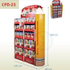 Pencil cardboard pallet display rack