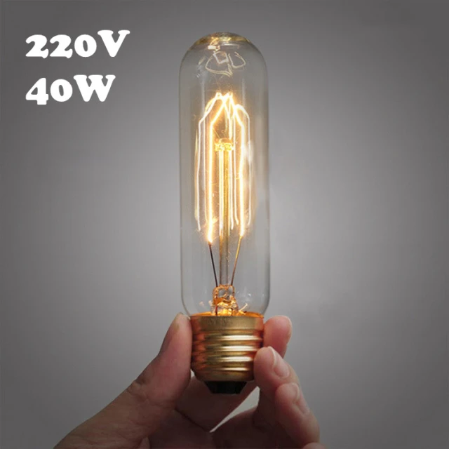 220V E27 40W T10 Edison Bulb