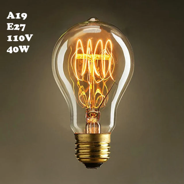 64*148mm A19 110V E27 40W Edison Bulb