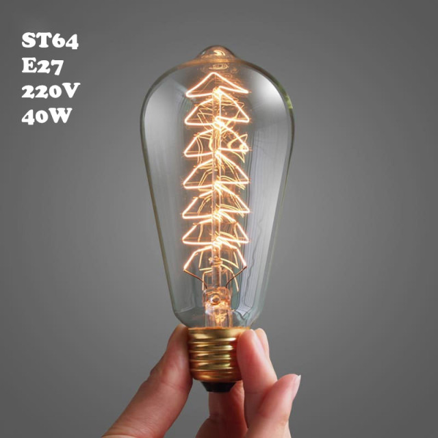 ST64 220V E27 40W Edison Bulb