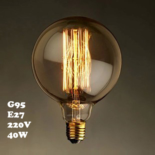 G95 220V E27 145*90mm 40W Edison Bulb