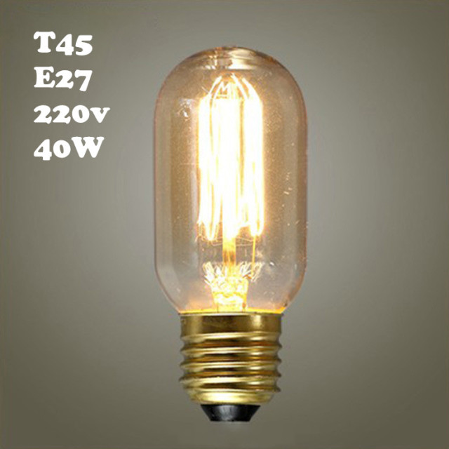 T45 220V E27 40W Edison Bulb