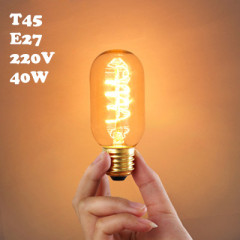 45*112mm T45 220V E27 40W Edison Bulb