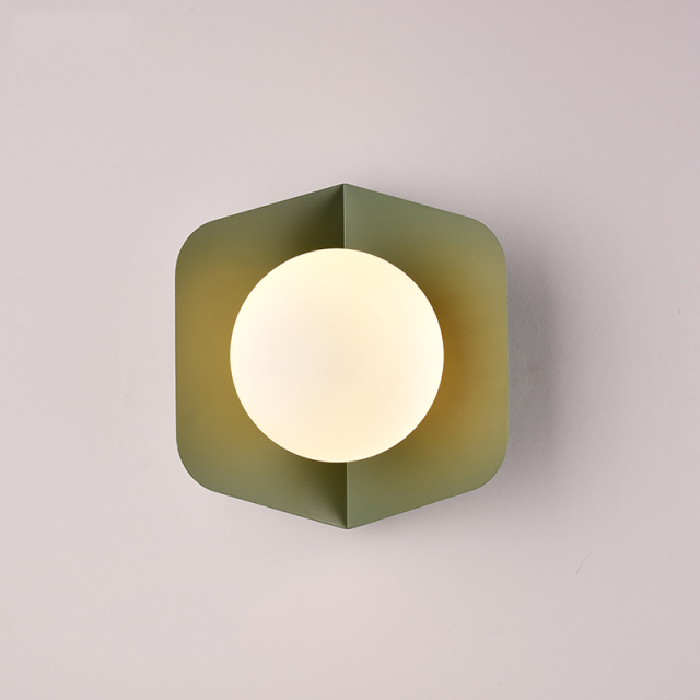 Chic Modern Design Single Light Wall Sconce with Ball Shade for Bedside Hallway