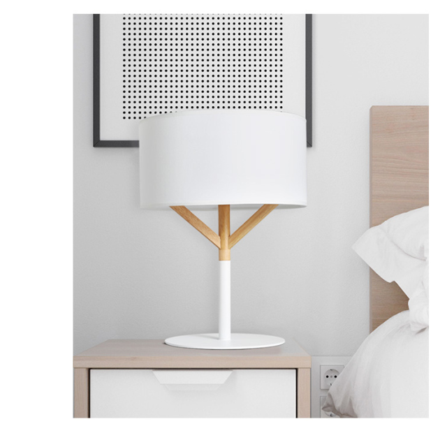 Modern Style 1 Light Fabric Table Lamp Bedside Lamp