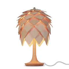 Single Light Pine Cone Bedside Table Lamp in Modern Style