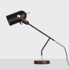 Northern Design 1 Light Leather Table Lamp, Bedside Lamp and Reading Lamp