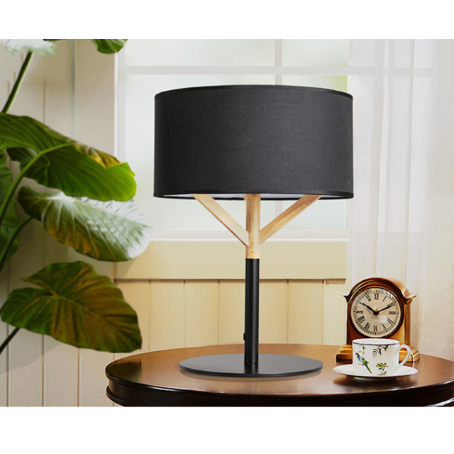 Modern Style 1 Light Fabric Table Lamp Bedside Lamp