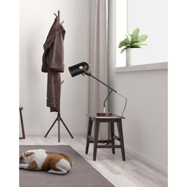 Northern Design 1 Light Leather Table Lamp, Bedside Lamp and Reading Lamp