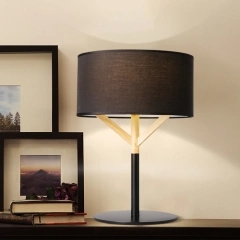 Modern Style 1 Light Fabric Table Lamp Bedside Lamp