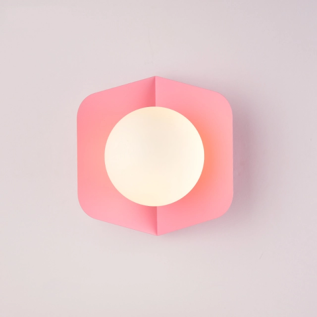 Chic Modern Design Single Light Wall Sconce with Ball Shade for Bedside Hallway